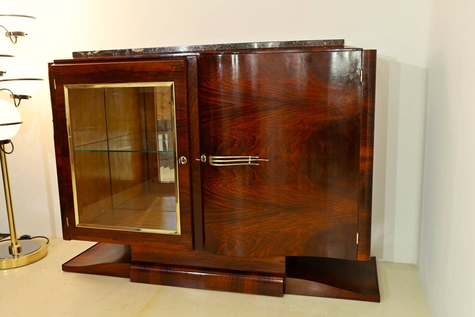Original Art Deco sideboard, bar, display cabinet, France.