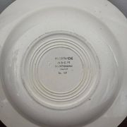 Set of two antique deep plates HBCM Montereau Villefranche.