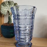 Vase art déco bleu