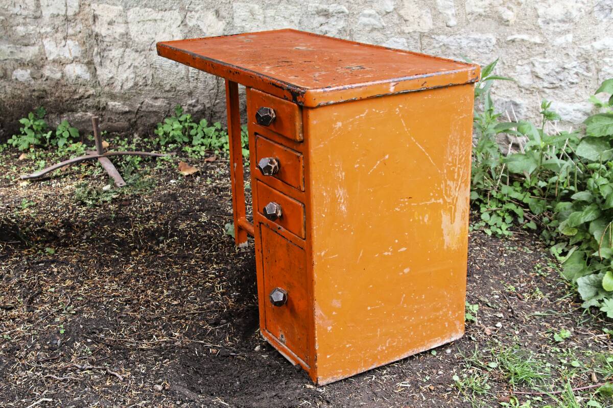Art deco industrial desk