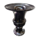 Old Medici Shape Vase Black & Transparent Multilayer Glass Vintage