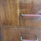 petite commode, chiffonnier, poignées scoubidou, pieds compas, vintage