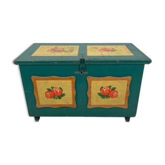 19th Century Hand Painted Chest or Floor Trunk