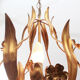 1970s Regency golden ceiling lamp