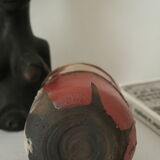 Polychrome raku vase