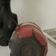Polychrome raku vase