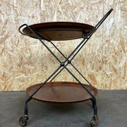 60s 70s teak serving trolley Jie Gantofta String Serving Trolley Sweden 60s