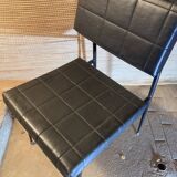 Black skai chair from the 60