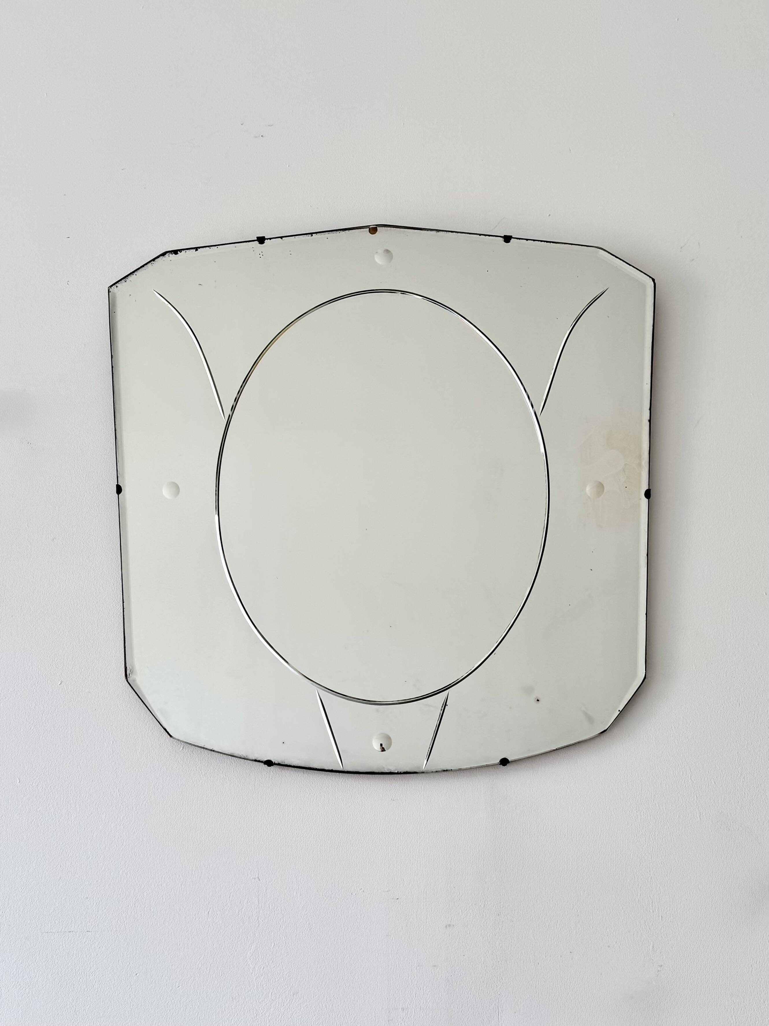 Vintage Beveled Wall Mirror