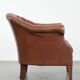 Chesterfield club armchair made of cowhide leather in English style