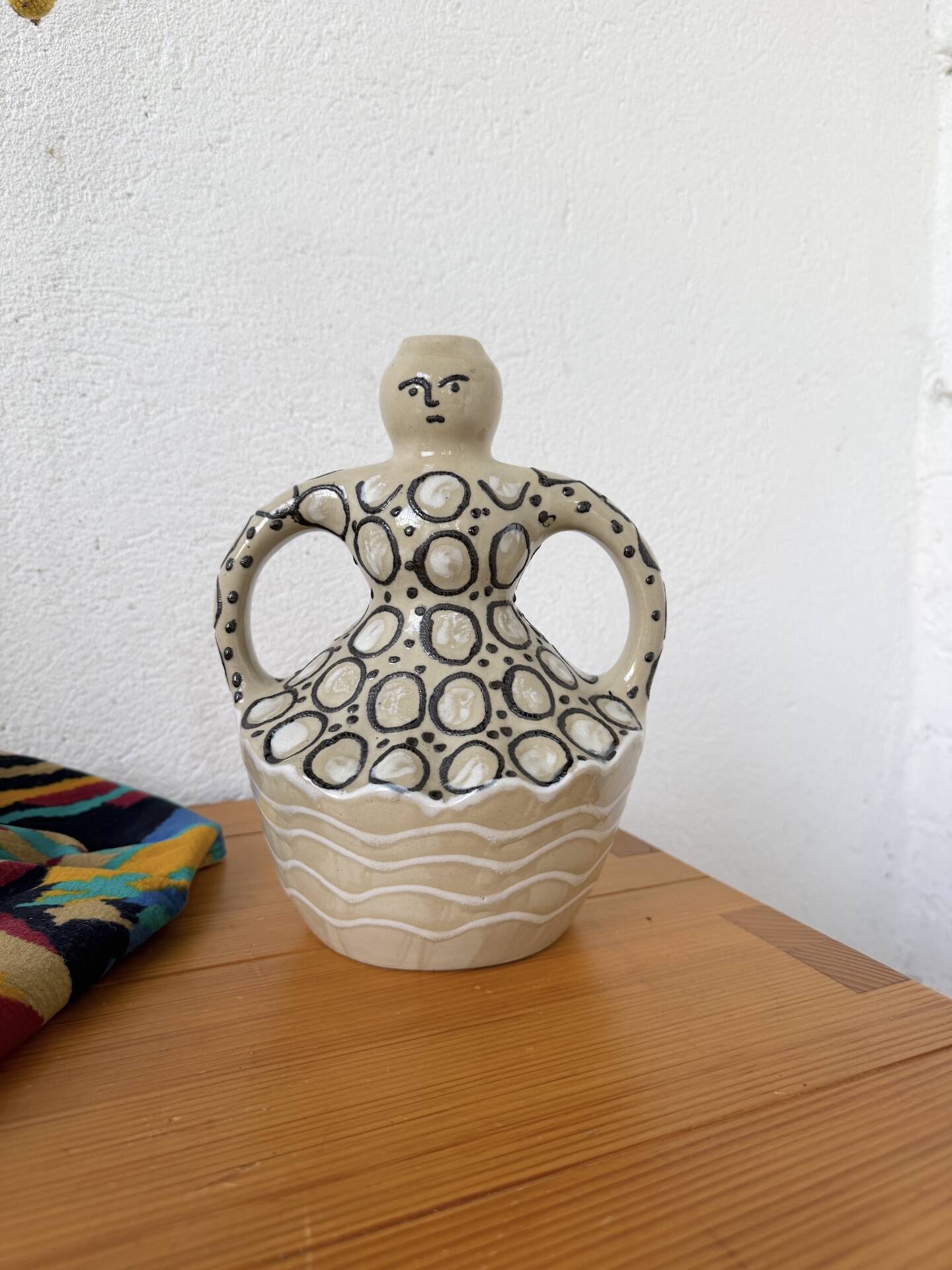 Anthropomorphic vase Folk Art woman