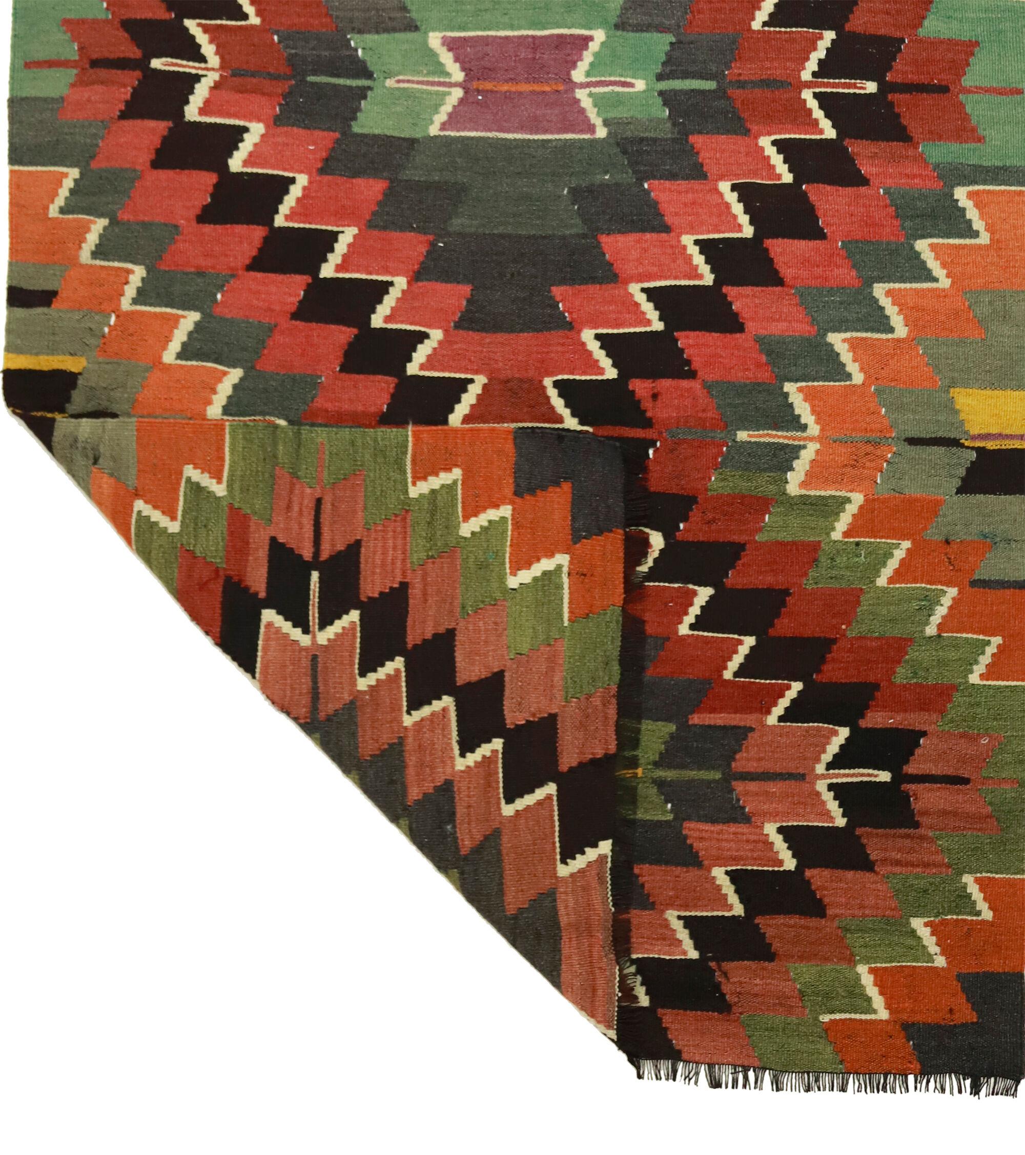 Anatolian handmade kilim rug 290 cm x 157 cm