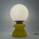 Vintage yellow opaline glass made in italy,60s