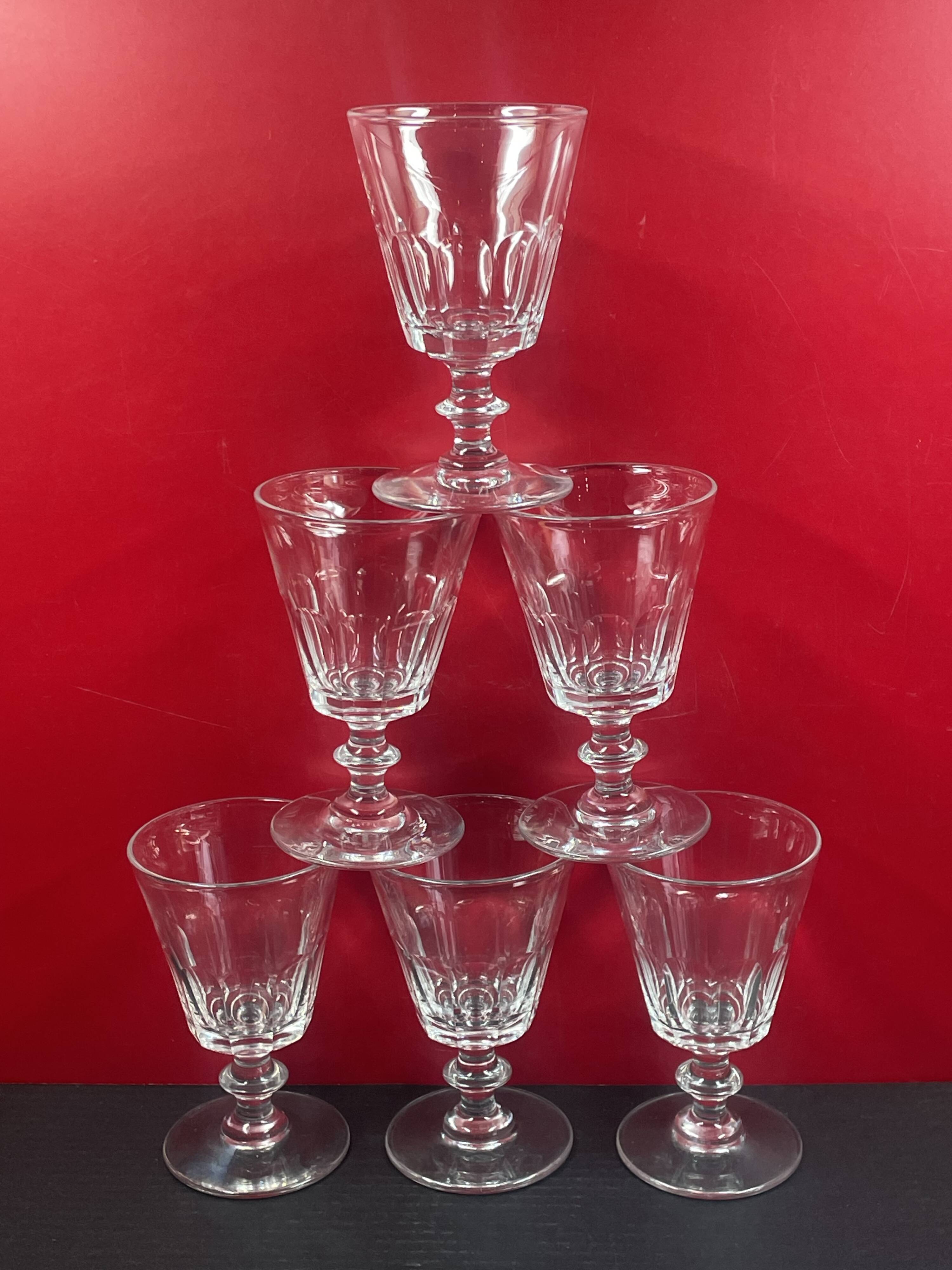 Antique Baccarat / St Louis crystal wine glass, Caton model, (19th century)