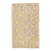 Tapis Kilim Vintage Laine Fait Main, Bohème, Motifs Géométriques, 149X247Cm