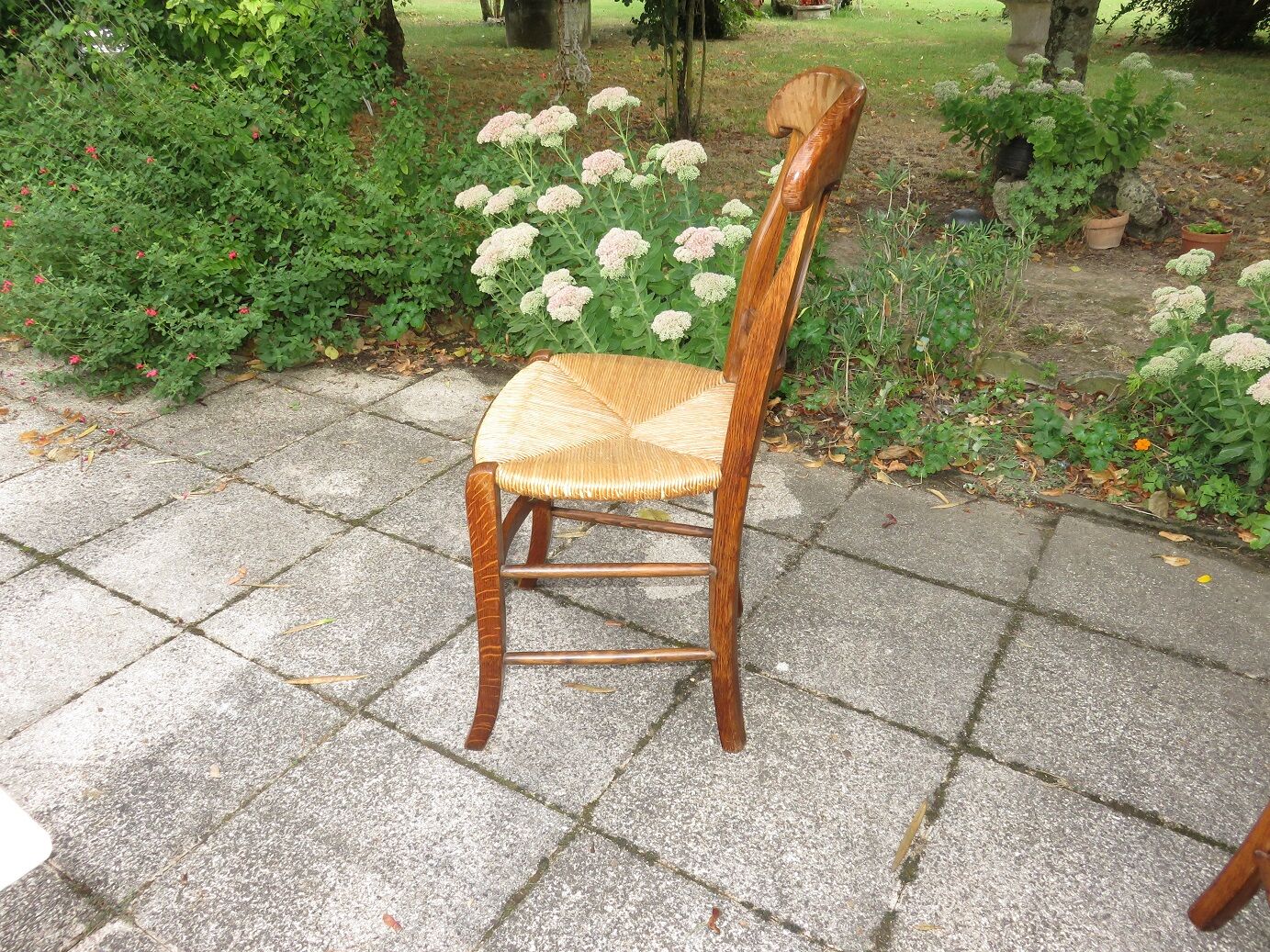Lot de 6 anciennes chaises rustiques