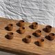 Mini cup, saucer or egg cup in teak H5 D5