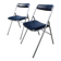 Set of 2 vintage folding chairs by the brand Souvignet.