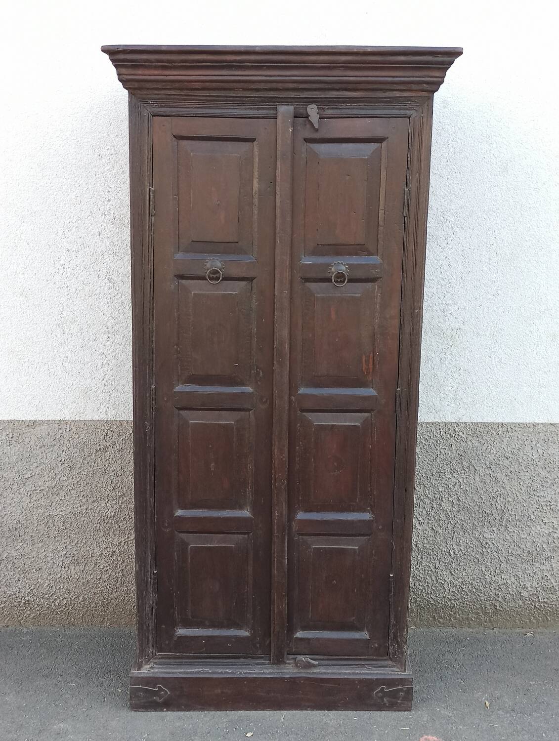 Old dark wooden cabinet