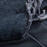 Blue & Black Ethnic Vintage Kilim Rug, 174x204Cm