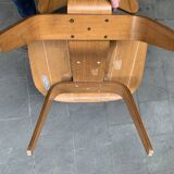 LCW Lounge Chair in ash wood, designed by Eames for Evans/Herman Miller, 1950s