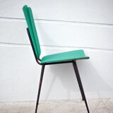 Chair in green skaï, 50