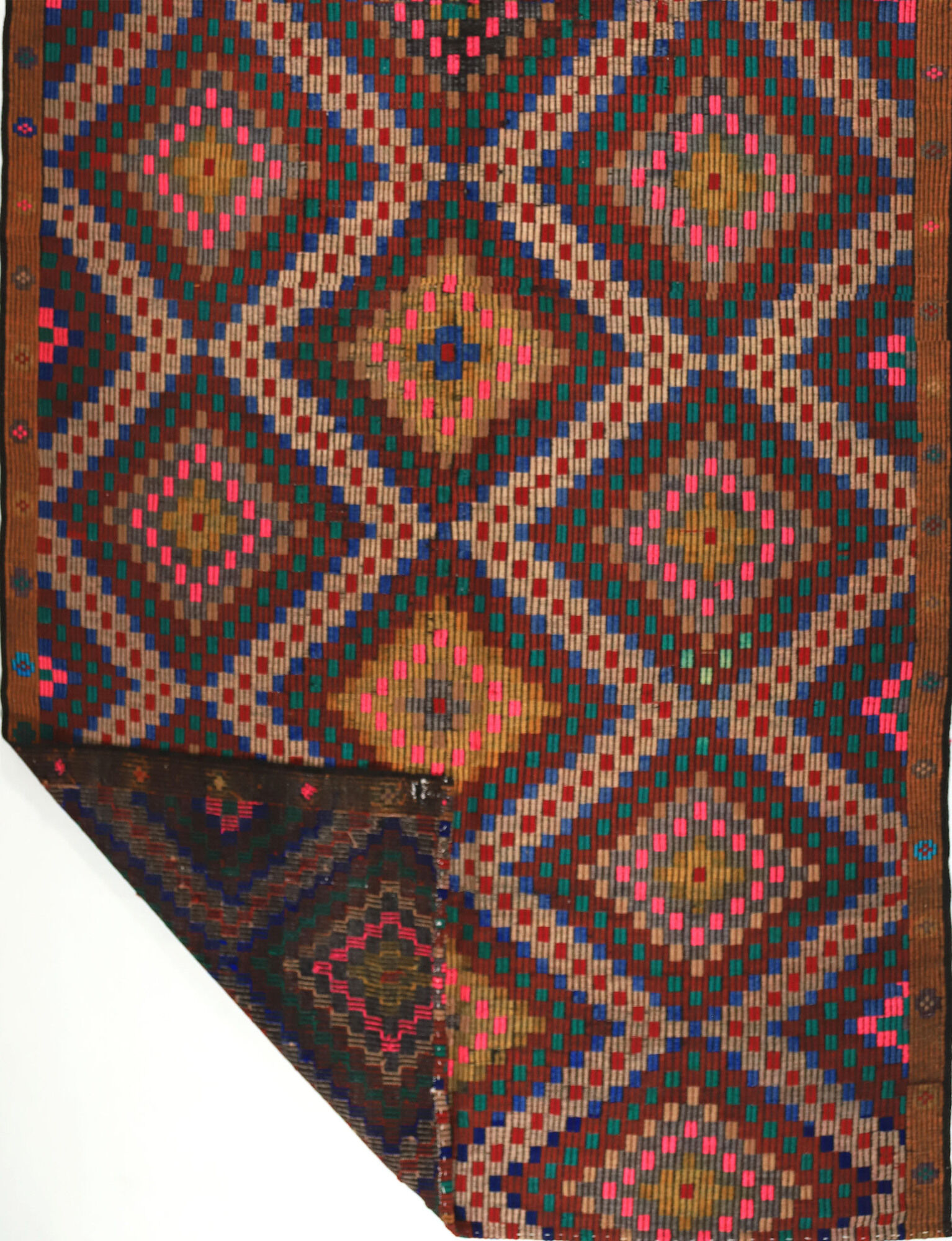 Tapis kilim artisanal anatolien 284 cm x 177 cm