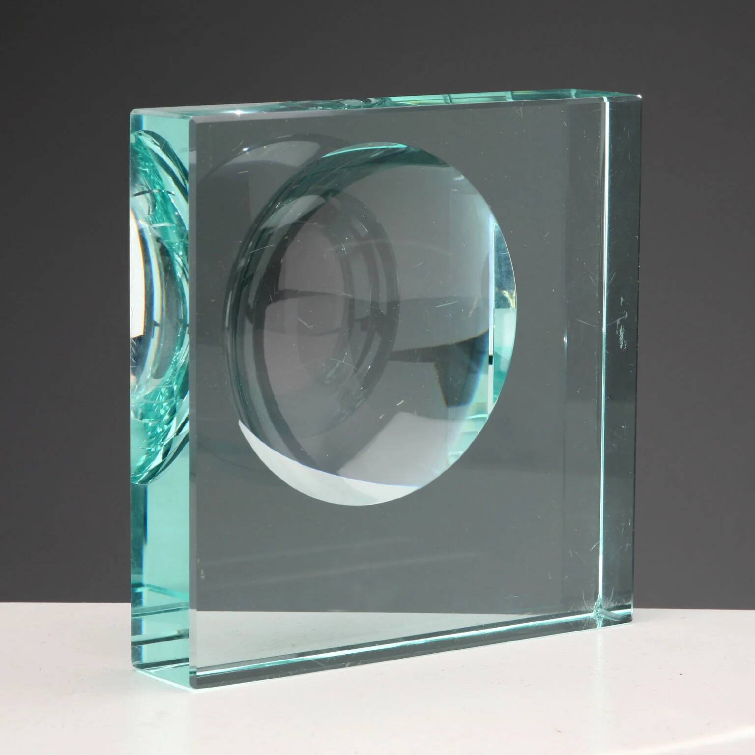 Vintage Murano glass ashtray, Italian design from the 1960s.