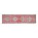 1970s Pink Turkish Handmade Wool Runner Rug, Geometric Motifs 85x328