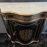 Boulle Napoleon III violin-shaped sideboard at waist height