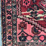 Carpet Persian hamadan's vintage hand 103 x 190 cm