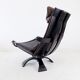Nelo leather lounge chair by Ake Fribytter