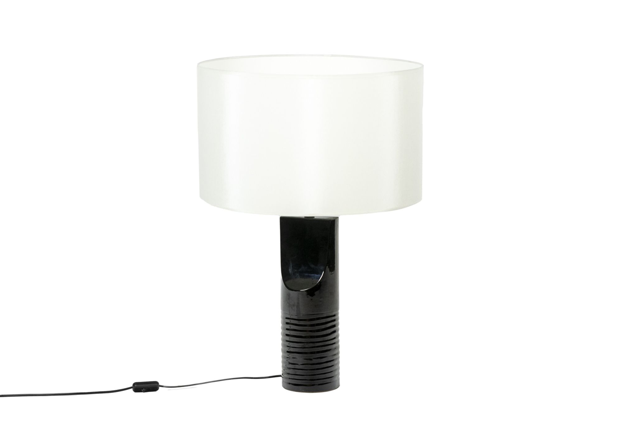 Lampe « sifflet » en céramique, années 1980