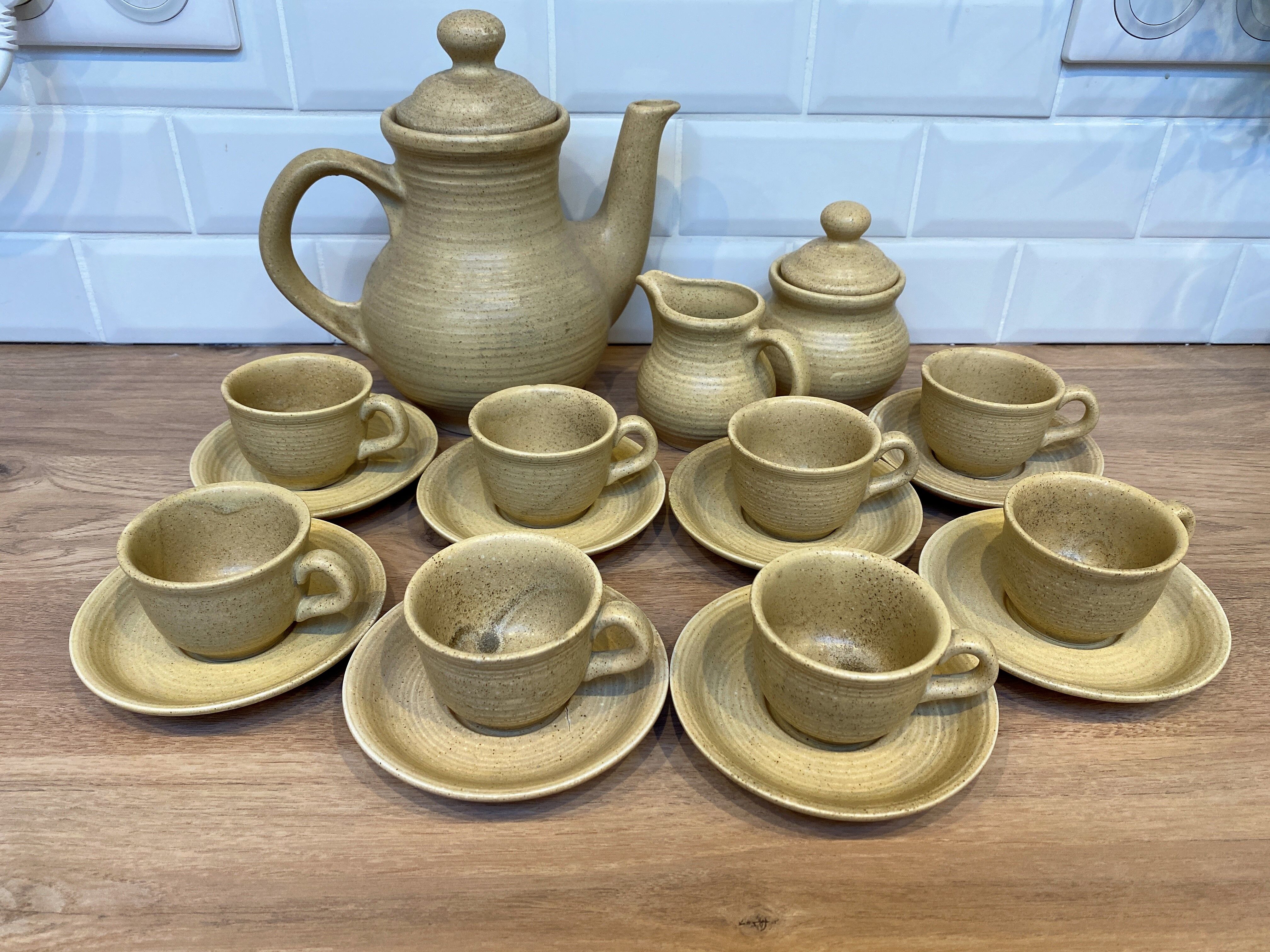Stoneware coffee service