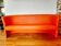 Canapé 3 places, banquette vintage orange Gulf