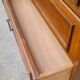 Oak compass foot chest of drawers 1960