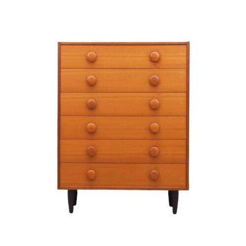 Teak chest of drawers, Danish design, 1960s, production: Denmark