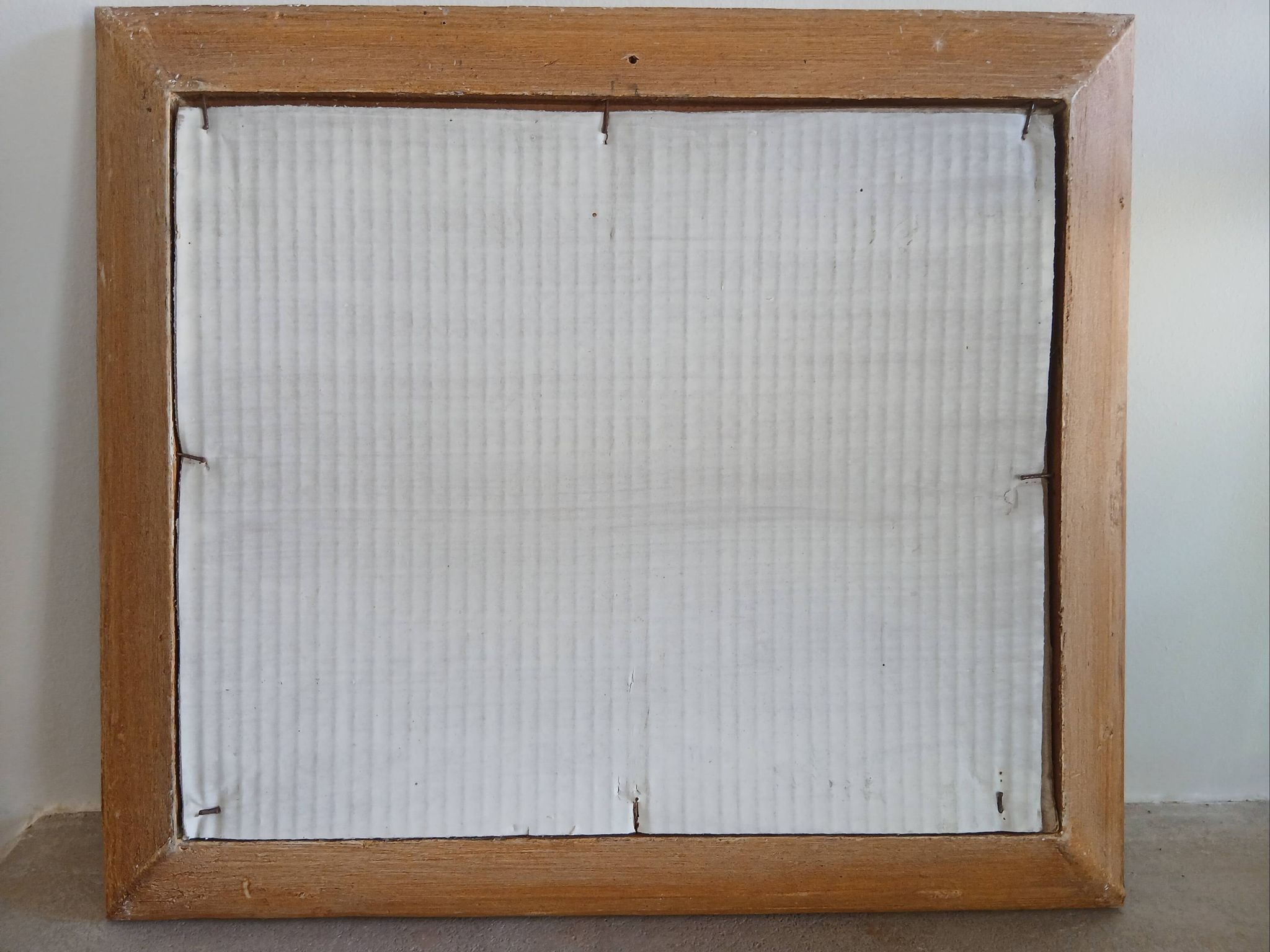 Peinture vintage scène balnéaire