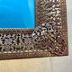 Antique Metal Picture Frame in Baroque style convex glass