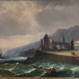 Table hst marine attr. charles euphrasia kuwasseg 19th century