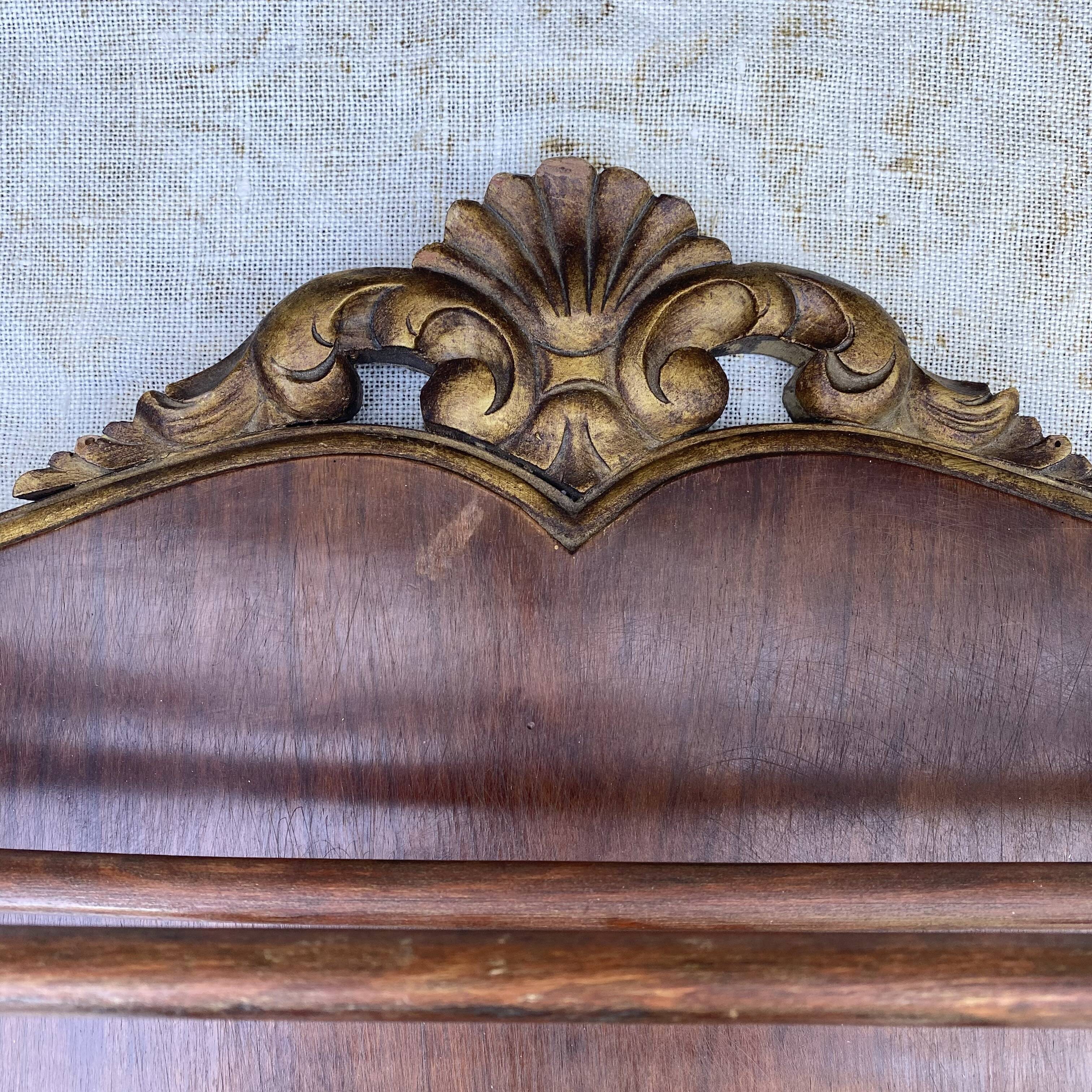 Coat rack and wall-mounted hat rack in an antique style.