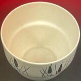 Ceramic pot cover with vegetable decoration sign (paul) milet sevres ø 19 cm h 15