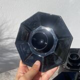 4 black egg cups 1970