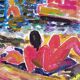 Pierre Lacroux (1909-1993) Gouache - 24 x 32 cm - Reclining Nude - October 85
