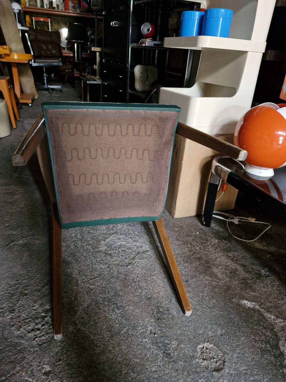 Rare 1950's pair of scandinavian design bridges armchairs