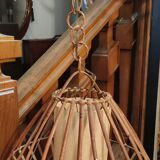Pair of rattan suspensions 1960s-1970s
