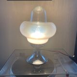 Vintage opaline mushroom lamp