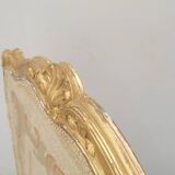 Louis xv style fireplace screen fire screen in gilded wood 19th century tapestry