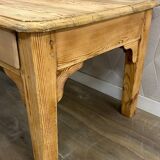 Solid stripped pine farmhouse coffee table