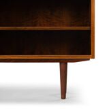 Bibliothèque en palissandre de design danois avec porte-disques vinyles, années 1960